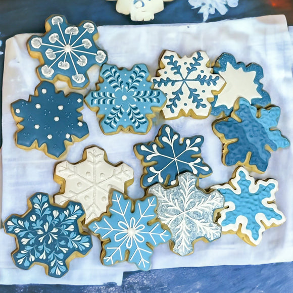 Frosted Flurries Cookie Decorating Class + Cutters + Decorating Kit