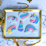Unicorns & Rainbows Cookie Decorating Class + Cookie Cutters