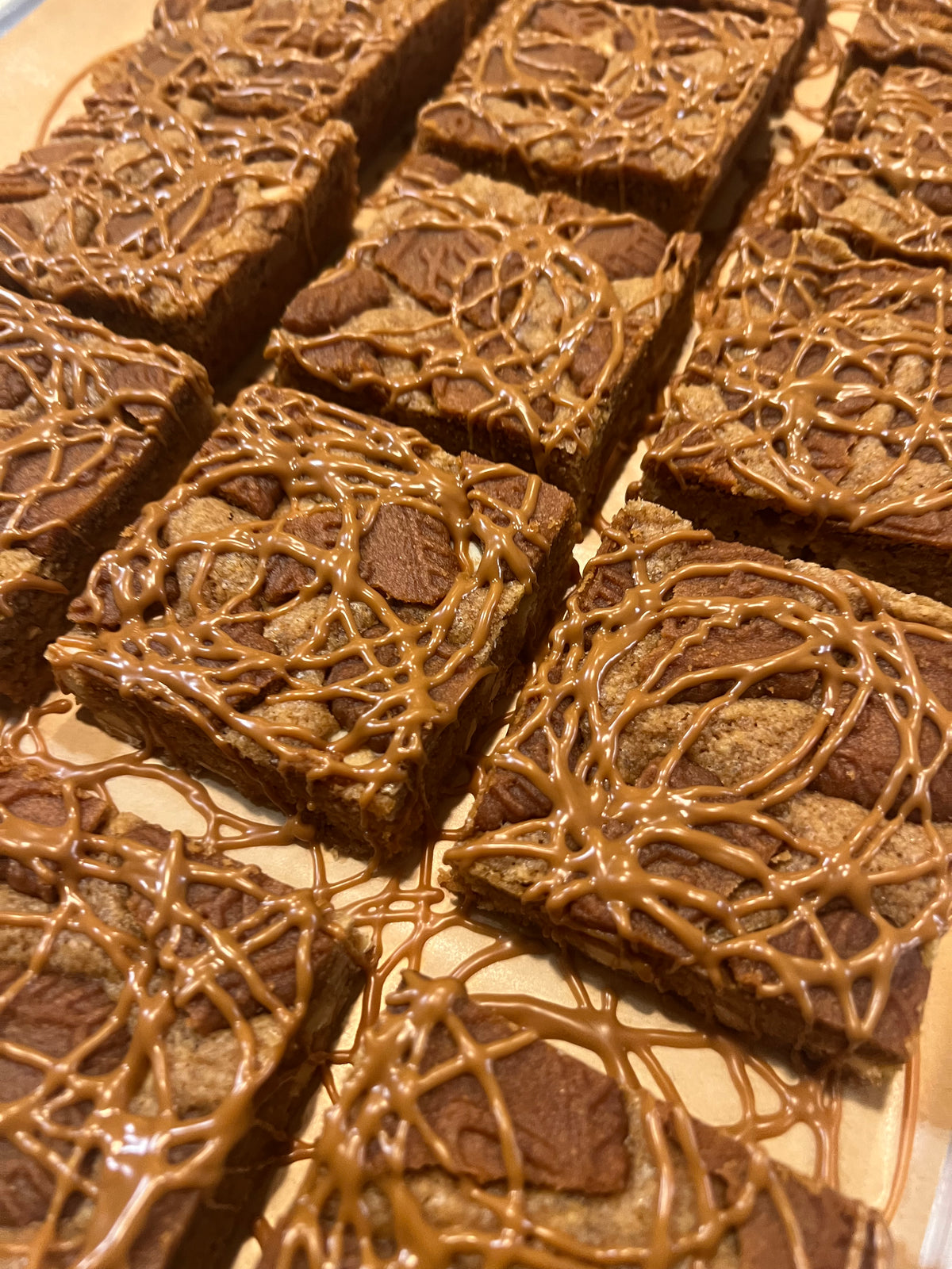 White Chocolate Biscoff Blondie Recipe