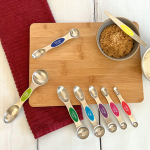  Magnetic Measuring Spoons Set Stainless Steel with