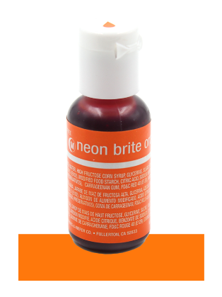 Chefmaster Neon Brite Orange Liqua-Gel Food Color