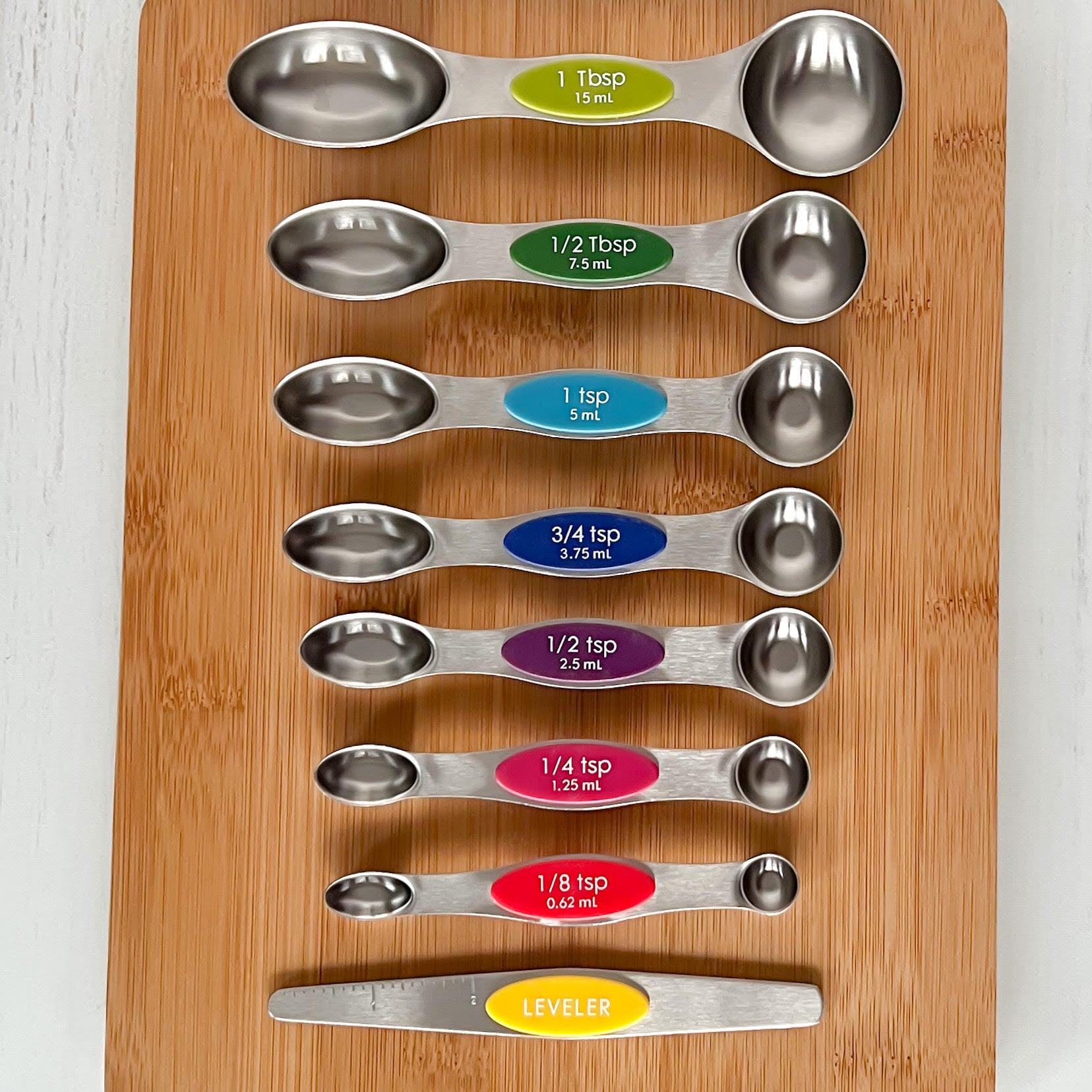 8 Piece Magnetic Measuring Spoon Set – BeskeBakes